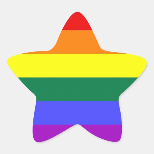 LGBT-Aufkleber (Star) Stern-Aufkleber (Vorderseite)