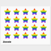 LGBT-Aufkleber (Star) Stern-Aufkleber (Blatt)