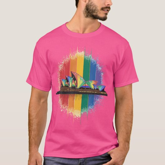 Lgbt Australia Sydney Opera T-Shirt (Vorderseite)