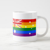 LGBT Australien Jumbo-Tasse (Rechts)