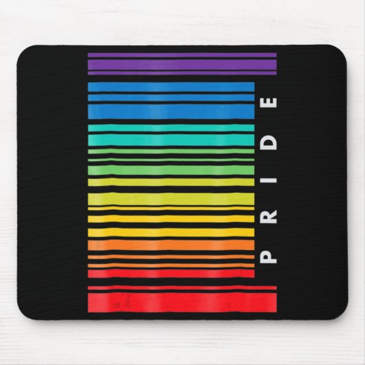 LGBT Awareness Monat Barcode Pansexual Pride LGBTQ Mousepad (Vorne)