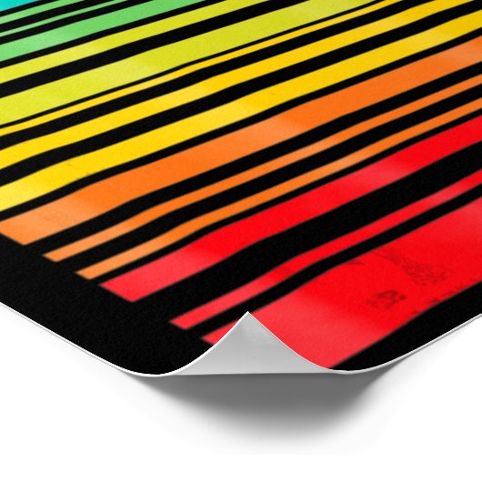 LGBT Awareness Monat Barcode Pansexual Pride LGBTQ Poster (Ecke)