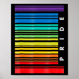 LGBT Awareness Monat Barcode Pansexual Pride LGBTQ Poster