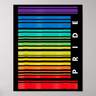LGBT Awareness Monat Barcode Pansexual Pride LGBTQ Poster