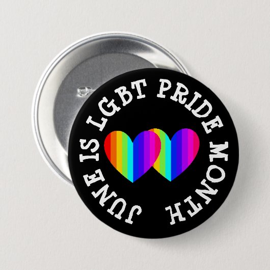 LGBT Awareness Montag ist Juni Button (Vorne & Hinten)