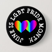 LGBT Awareness Montag ist Juni Button (Vorderseite)