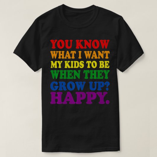 LGBT Awareness Parents Mom Dad Gay Pride Rainbow L T-Shirt (Design vorne)