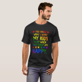 LGBT Awareness Parters Mama Vater Gay Les Trans Pr T-Shirt (Vorne ganz)