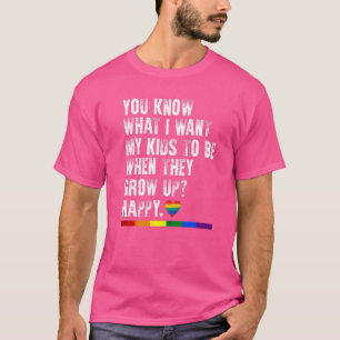 LGBT Awareness Parters Mama Vater Gay Pride Rainbo T-Shirt