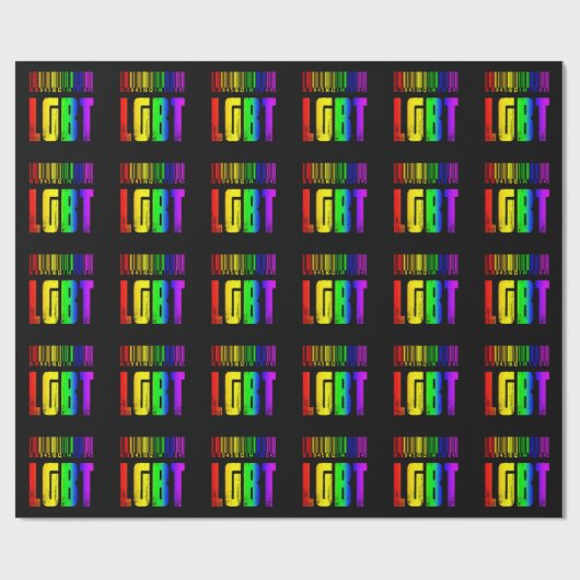 LGBT Barcode - LGBTQ Pride Geschenkpapier (Flach)