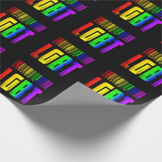 LGBT Barcode - LGBTQ Pride  Geschenkpapier (Ecke)