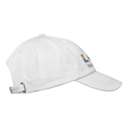 LGBT BESTICKTE BASEBALLKAPPE (Rechts)