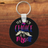 LGBT Bi Pride Proud Bisexuelle Bisexualität nur Fl Schlüsselanhänger (Vorderseite)