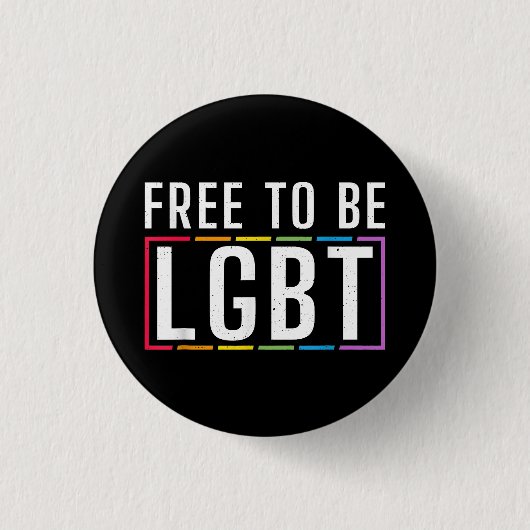 LGBT Bisexueller lesbischer Gay Pride Button (Vorderseite)