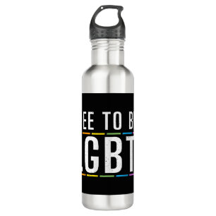 LGBT Bisexueller lesbischer Gay Pride Edelstahlflasche