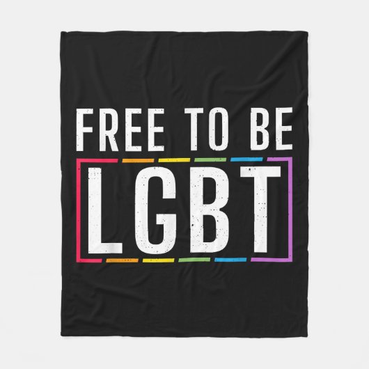 LGBT Bisexueller lesbischer Gay Pride Fleecedecke (Vorderseite)