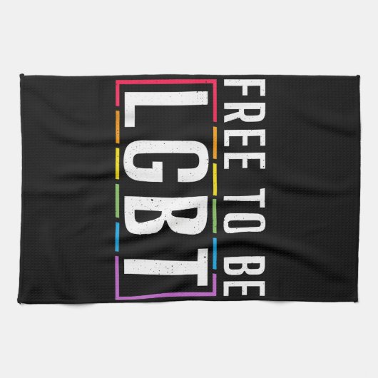 LGBT Bisexueller lesbischer Gay Pride Geschirrtuch (Horizontal)