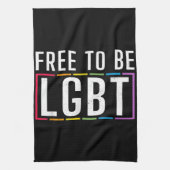 LGBT Bisexueller lesbischer Gay Pride Geschirrtuch (Vertikal)