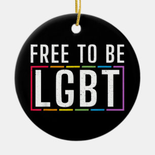 LGBT Bisexueller lesbischer Gay Pride Keramik Ornament