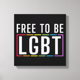 LGBT Bisexueller lesbischer Gay Pride Leinwanddruck