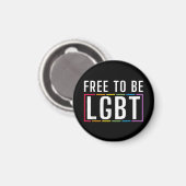 LGBT Bisexueller lesbischer Gay Pride Magnet (Vorderseite/Rückseite)