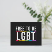 LGBT Bisexueller lesbischer Gay Pride Postkarte (Stehend Vorderseite)