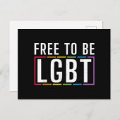 LGBT Bisexueller lesbischer Gay Pride Postkarte (Vorne/Hinten)