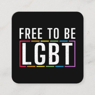 LGBT Bisexueller lesbischer Gay Pride Quadratische Visitenkarte