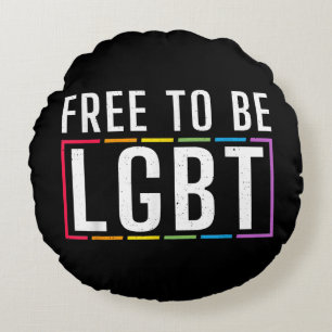 LGBT Bisexueller lesbischer Gay Pride Rundes Kissen