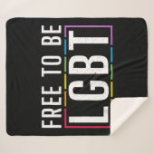 LGBT Bisexueller lesbischer Gay Pride Sherpadecke (Vorderseite (Horizontal))