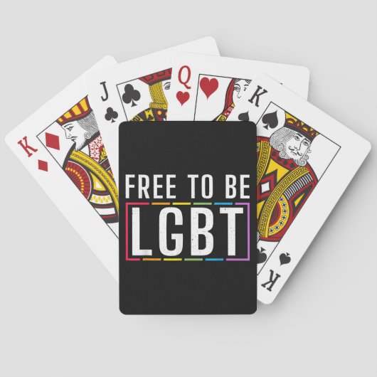 LGBT Bisexueller lesbischer Gay Pride Spielkarten (Rückseite)
