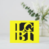 LGBT Black Pop Postkarte (Stehend Vorderseite)