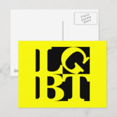 LGBT Black Pop Postkarte (Vorne/Hinten)