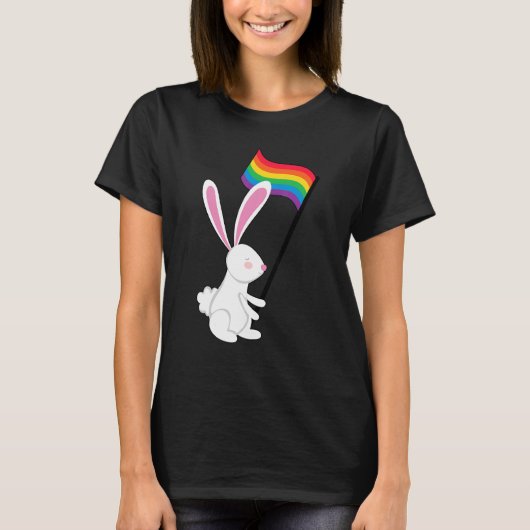 Lgbt Bunny Lgbtq 1 T-Shirt (Vorderseite)