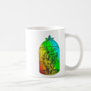 Lgbt Caged Heart Valentines Tattoo Rainbow Design Kaffeetasse