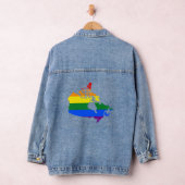 LGBT Canadian pride map Jeansjacke (Hangar)