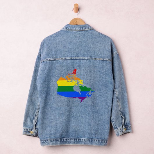 LGBT Canadian pride map  Jeansjacke (Hangar)