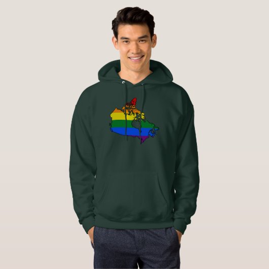 LGBT Canadian pride map Sweatshirt (Vorne ganz)