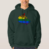 LGBT Canadian pride map Sweatshirt (Vorderseite)