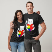 LGBT China Katze Unterstützer Tier Stolz T-Shirt (Unisex)