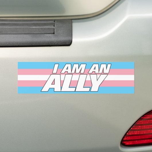 LGBT-Cis-Flag nur für Transgender-Preis Autoaufkleber (Auf Auto)