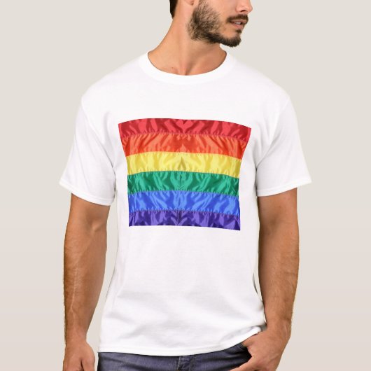 LGBT Classic Imitate Flag Flag Flag Flag Flag Flag T-Shirt (Vorderseite)