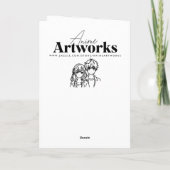 LGBT Couple Anime Personalisiert Valentinstag Karte (Rückseite)