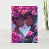 LGBT Couple Anime Personalisiert Valentinstag Karte (Vorderseite)