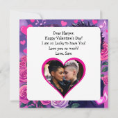 LGBT Couple Anime Personalisiert Valentinstag Karte (Rückseite)