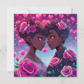 LGBT Couple Anime Personalisiert Valentinstag Karte (Vorderseite)