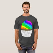 LGBT Cupcake Rainbow - Farbeisen LGBTQ T-Shirt (Vorne ganz)