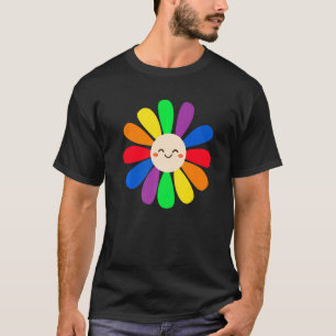 Lgbt Daisy Blume Smile Face Rainbow Lgbt Gay Pri T-Shirt