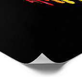 LGBT Dragon Heart Rainbow Heart Dragon LGBT Prix Poster (Ecke)