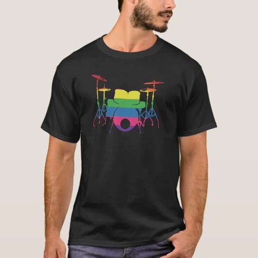 LGBT Drummer T-Shirt (Vorderseite)